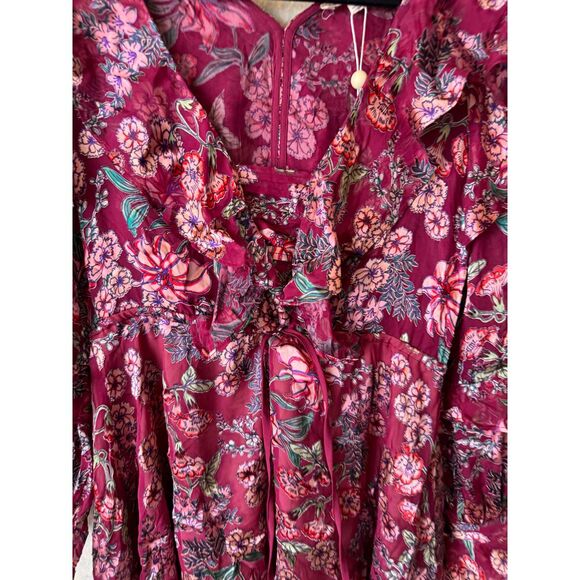 FOR LOVE AND LEMONS BERRY FLORAL ROMPER - Picture 4 of 11